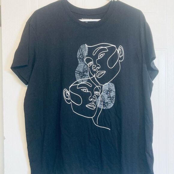 Torrid Line Woman Relaxed Fit Signature Jersey Crew Neck Tee Size 00 - Picture 3 of 8